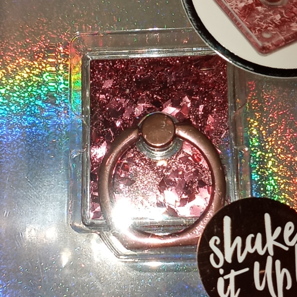 LAX GLITTER RING KICK STAND ROSE GOLD - Picture 2 of 6